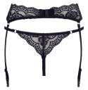 Stringi i pas do pończoch L Cottelli LINGERIE