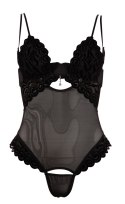 Body czarne strip 80B/M Cottelli LINGERIE