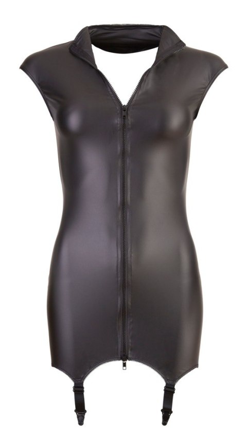 Sukienka czarna mini z podwiązkami XL Cottelli Sukienka czarna mini z podwiązkami XL Cottelli