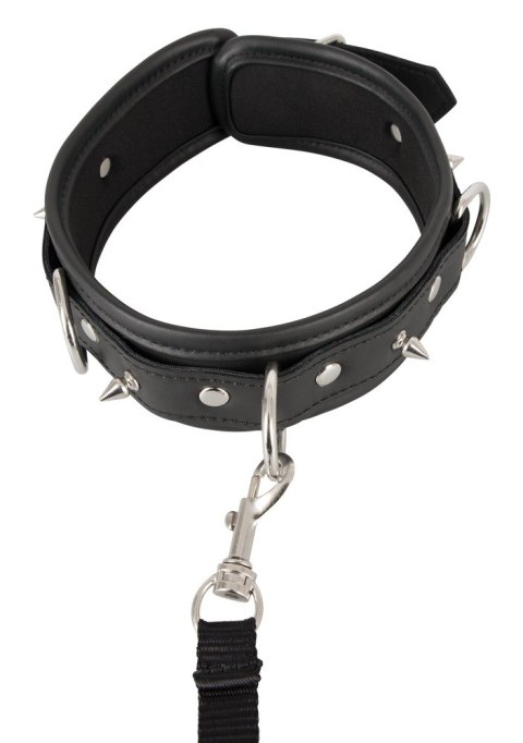 Obroża ze smyczą ćwieki zestaw BDSM bondage sex Vegan Fetish