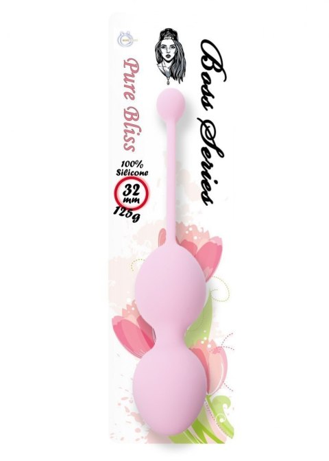 Podwójne kulki wibrujące gejszy ćwiczenie kegla różowe 32mm 125g Boss Series Femme Podwójne kulki wibrujące gejszy ćwiczenie kegla różowe 32mm 125g Boss Series Femme