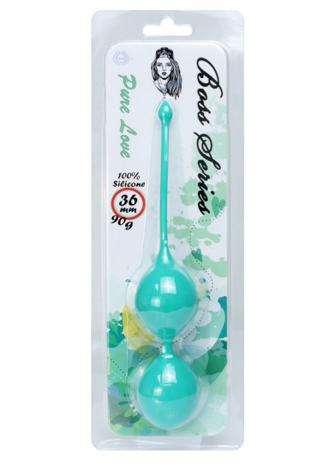 Podwójne kulki wibrujące gejszy ćwiczenie kegla zielone 36mm 90g Boss Series Femme Podwójne kulki wibrujące gejszy ćwiczenie kegla zielone 36mm 90g Boss Series Femme