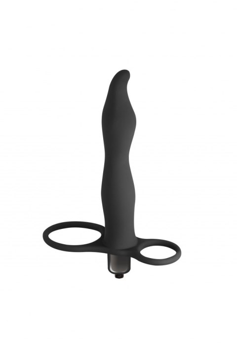 Wibrujący strap-on pierścień na penisa jądra czarny Lola Toys Wibrujący strap-on pierścień na penisa jądra czarny Lola Toys