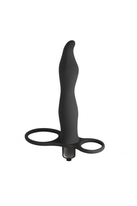 Wibrujący strap-on pierścień na penisa jądra czarny Lola Toys Wibrujący strap-on pierścień na penisa jądra czarny Lola Toys