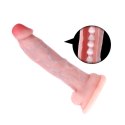 Duży gruby penis naturalny przyssawka dildo 34cm