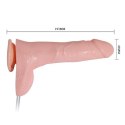 Realistyczny wibrator penis z wytryskiem sex 18cm BAILE