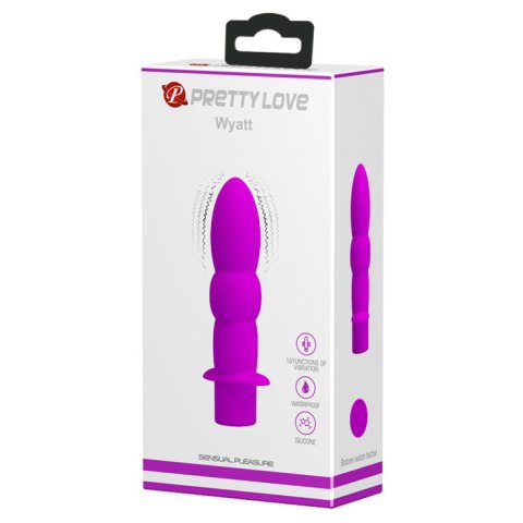 Uniwersalny klasyczny wibrator analny waginalny 10trybów 11cm fioletowy Pretty Love Uniwersalny klasyczny wibrator analny waginalny 10trybów 11cm fioletowy Pretty Love