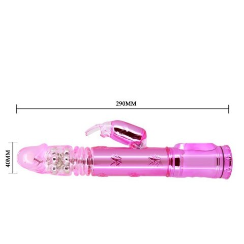 Wibrator króliczek z masażerem posuwisty 29cm 5trybów BAILE Wibrator króliczek z masażerem posuwisty 29cm 5trybów BAILE