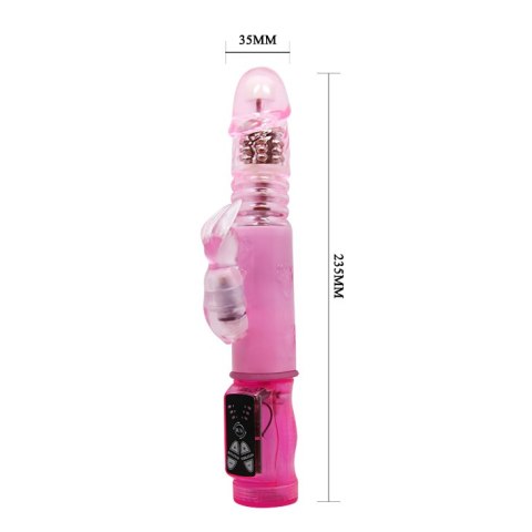 Wibrator wielofunkcyjny królik rotacja masażer 24cm BAILE Wibrator wielofunkcyjny królik rotacja masażer 24cm BAILE