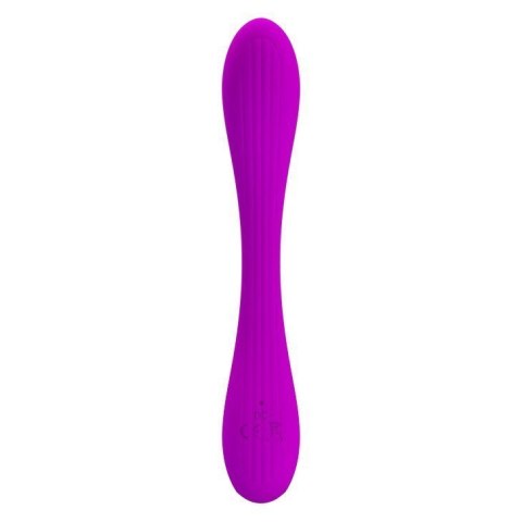 Wyginany zginany wibrator podwójny masażer 17cm fioletowy Pretty Love Wyginany zginany wibrator podwójny masażer 17cm fioletowy Pretty Love