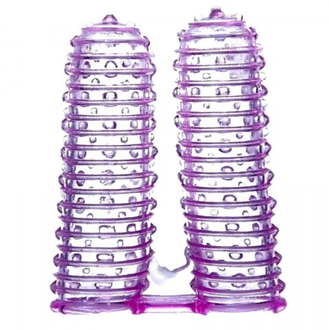 Nakładki na palece z wypustkami do stymulacji 2szt fioletowe Boss Series Easy-Love Nakładki na palece z wypustkami do stymulacji 2szt fioletowe Boss Series Easy-Love
