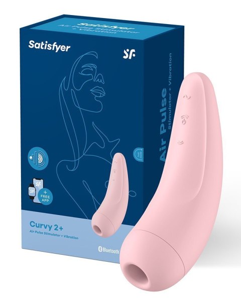 Wibrator - Curvy 2+ Air Pulse Stimulator + Vibration Satisfyer Wibrator - Curvy 2+ Air Pulse Stimulator + Vibration Satisfyer