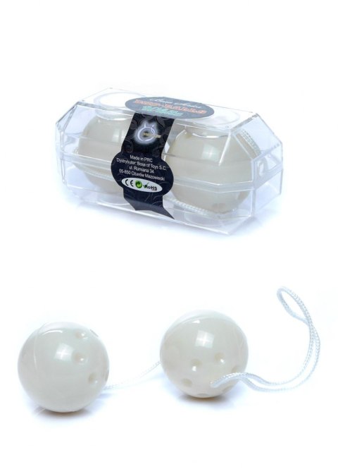 Kulki waginalne podwójne do ćwiczenia kegla gejszy białe Boss Series Easy-Love Kulki waginalne podwójne do ćwiczenia kegla gejszy białe Boss Series Easy-Love