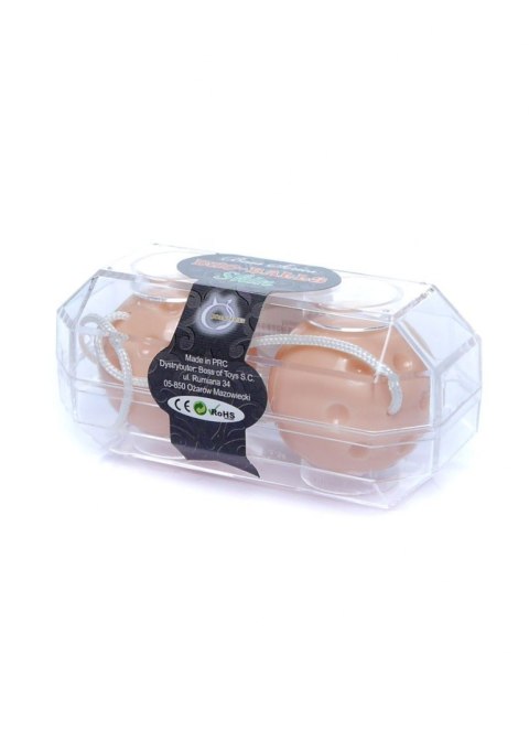 Kulki waginalne podwójne do ćwiczenia kegla gejszy cieliste Boss Series Easy-Love Kulki waginalne podwójne do ćwiczenia kegla gejszy cieliste Boss Series Easy-Love