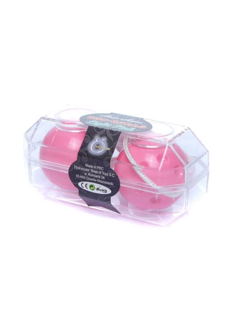 Kulki waginalne podwójne do ćwiczenia kegla gejszy różowe jasne Boss Series Easy-Love Kulki waginalne podwójne do ćwiczenia kegla gejszy różowe jasne Boss Series Easy-Love