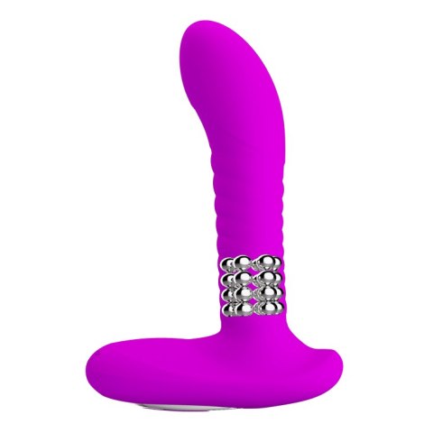 Masażer prostaty z wibracją obrotami 12 trybów 15cm Pretty Love Masażer prostaty z wibracją obrotami 12 trybów 15cm Pretty Love