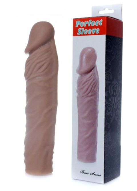 Nakładka przedłużka na penisa z cyberskóry +7cm Boss Series Easy-Love Nakładka przedłużka na penisa z cyberskóry +7cm Boss Series Easy-Love