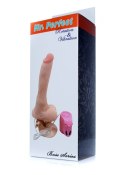 Rotacyjny realistyczny wibrator penis z jądrami 24cm Boss Series Easy-Love