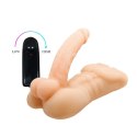 Wibrujący masturbator męski tors penis członek 13cm BAILE