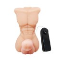 Wibrujący masturbator męski tors penis członek 13cm BAILE