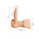 Wibrujący masturbator męski tors penis członek 13cm BAILE