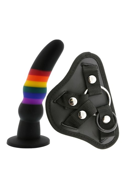 STRAP ON COLOURFUL LOVE SOLID DILDO Dream Toys STRAP ON COLOURFUL LOVE SOLID DILDO Dream Toys
