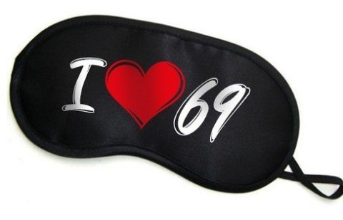 Maska- Opaska na oczy "I LOVE 69" Grammi