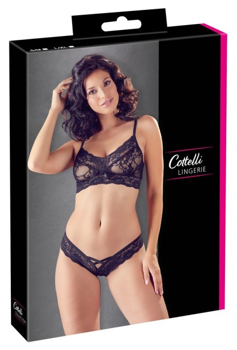 Komplet bielizny czarny S/M Cottelli LINGERIE Komplet bielizny czarny S/M Cottelli LINGERIE