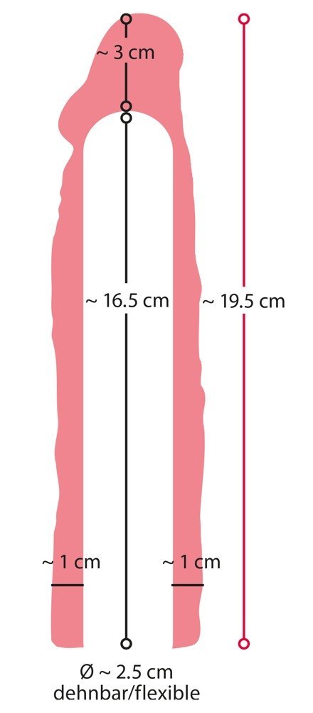 Nakładka na penisa Nature Skin Extension Sleeve+3 Nature Skin Nakładka na penisa Nature Skin Extension Sleeve+3 Nature Skin