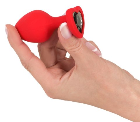 Ozdobny korek analny silikonowy plug z sercem 7cm You2Toys Ozdobny korek analny silikonowy plug z sercem 7cm You2Toys