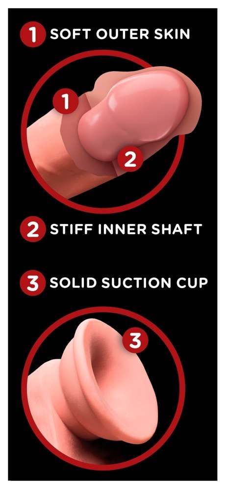 6in. TDC With Swinging Balls King Cock Plus 6in. TDC With Swinging Balls King Cock Plus
