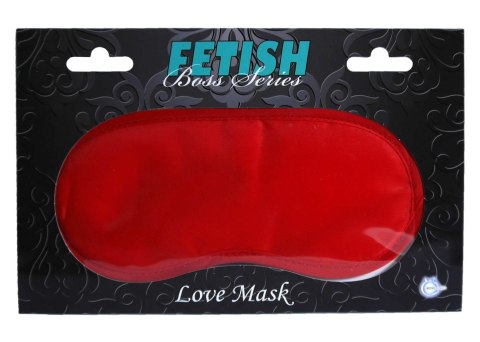 Maska na oczy głowę do spania sexu BDSM satynowa czerwona Fetish Boss Series Maska na oczy głowę do spania sexu BDSM satynowa czerwona Fetish Boss Series
