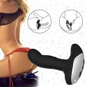 Wibrator-Silicone Massager USB 7 Function + Pulsator / Heating BLACK Boss Series Fox