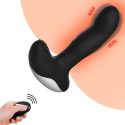 Wibrator-Silicone Massager USB 7 Function + Pulsator / Heating BLACK Boss Series Fox