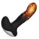 Wibrator-Silicone Massager USB 7 Function + Pulsator / Heating BLACK Boss Series Fox