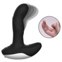 Wibrator-Silicone Massager USB 7 Function + Pulsator / Heating BLACK Boss Series Fox