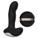 Wibrator-Silicone Massager USB 7 Function + Pulsator / Heating BLACK Boss Series Fox