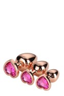 GLEAMING LOVE ROSE GOLD PLUG SET Dream Toys