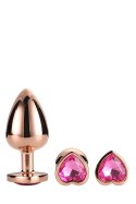 GLEAMING LOVE ROSE GOLD PLUG SET Dream Toys