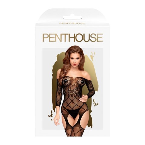 Bodystocking otwarte wycięte w kroku sex siatka XL Penthouse