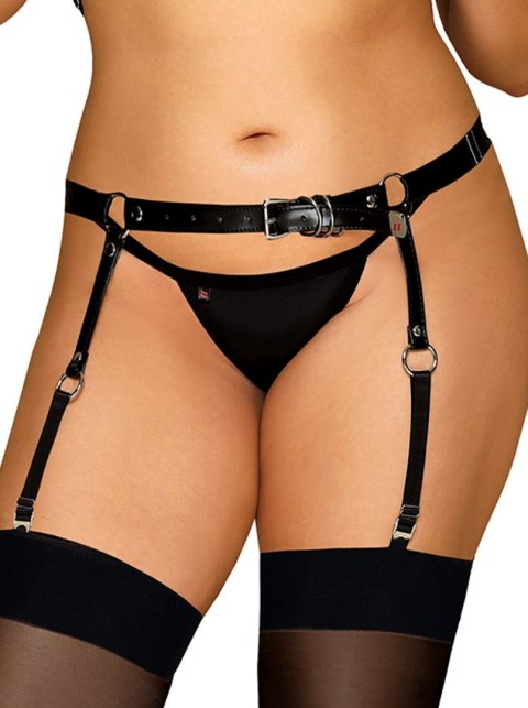 Pas do pończoch paseczki erotyka bdsm A756 XL/XXL Obsessive