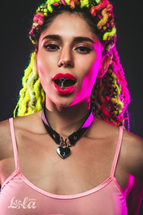 Obroża z kłódką dla niewolnicy bondage sex BDSM Lola Games Obroża z kłódką dla niewolnicy bondage sex BDSM Lola Games