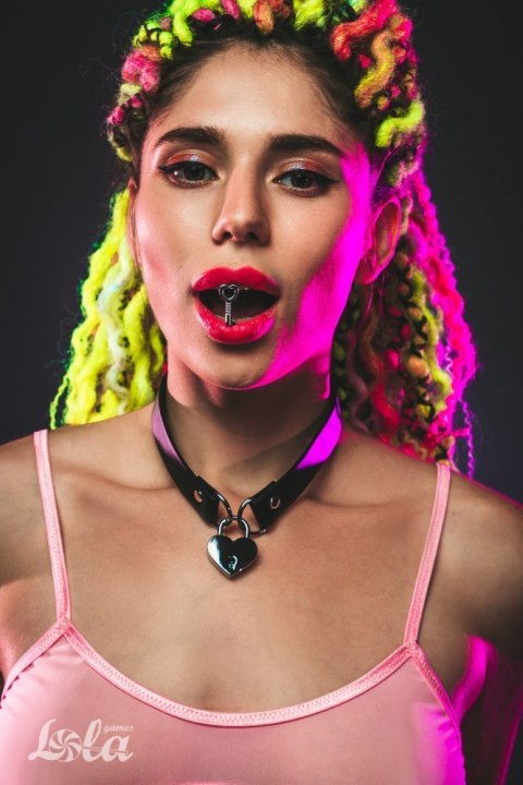 Obroża z kłódką dla niewolnicy bondage sex BDSM Lola Games Obroża z kłódką dla niewolnicy bondage sex BDSM Lola Games