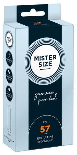 Dopasowane prezerwatywy Mister Size 57 mm 10szt Mister Size