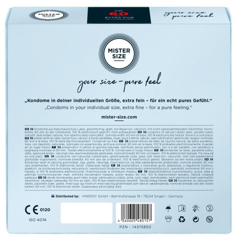 Mister Size 60mm pack of 36 Mister Size Mister Size 60mm pack of 36 Mister Size