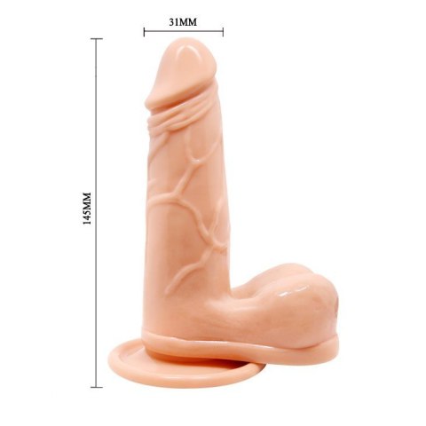 Realistyczne dildo z przyssawką i wibracjami na pilota BAILE Realistyczne dildo z przyssawką i wibracjami na pilota BAILE