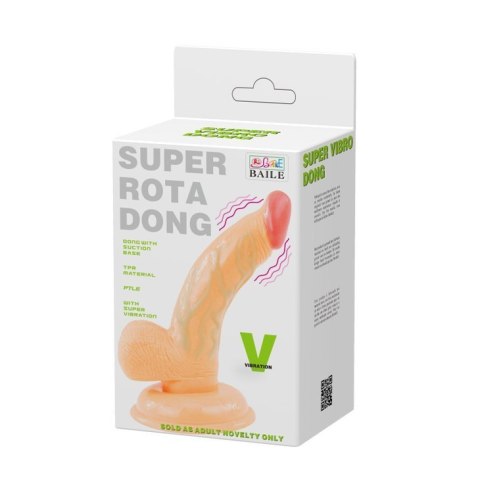 Wibrator punkt G penis realistyczny przyssawka 14cm BAILE Wibrator punkt G penis realistyczny przyssawka 14cm BAILE