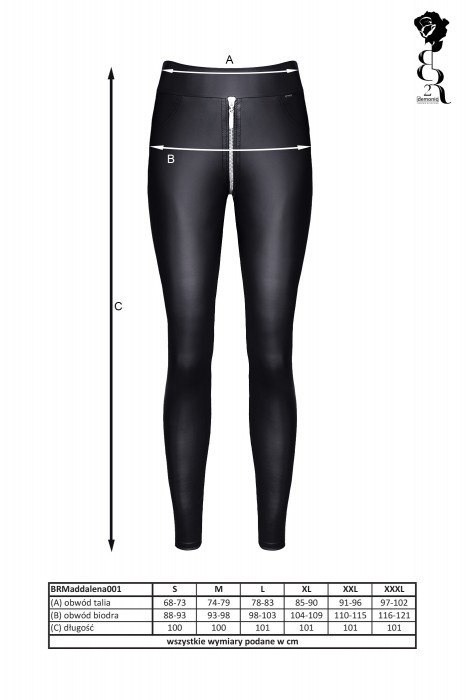 Bielizna - BRMADDALENA001 leginsy czarne rozmiar S Demoniq Bielizna - BRMADDALENA001 leginsy czarne rozmiar S Demoniq