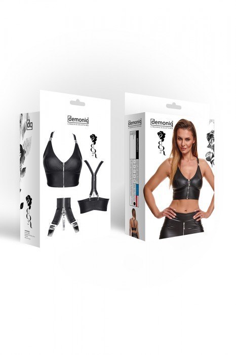 Bielizna - BRZITAI001 top czarny rozmiar S Demoniq Bielizna - BRZITAI001 top czarny rozmiar S Demoniq