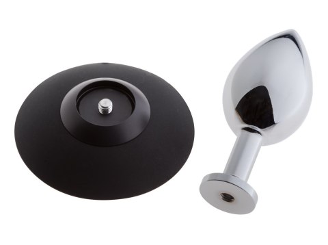 MALESATION Alu-Plug with suction cup large, chrome Malesation MALESATION Alu-Plug with suction cup large, chrome Malesation